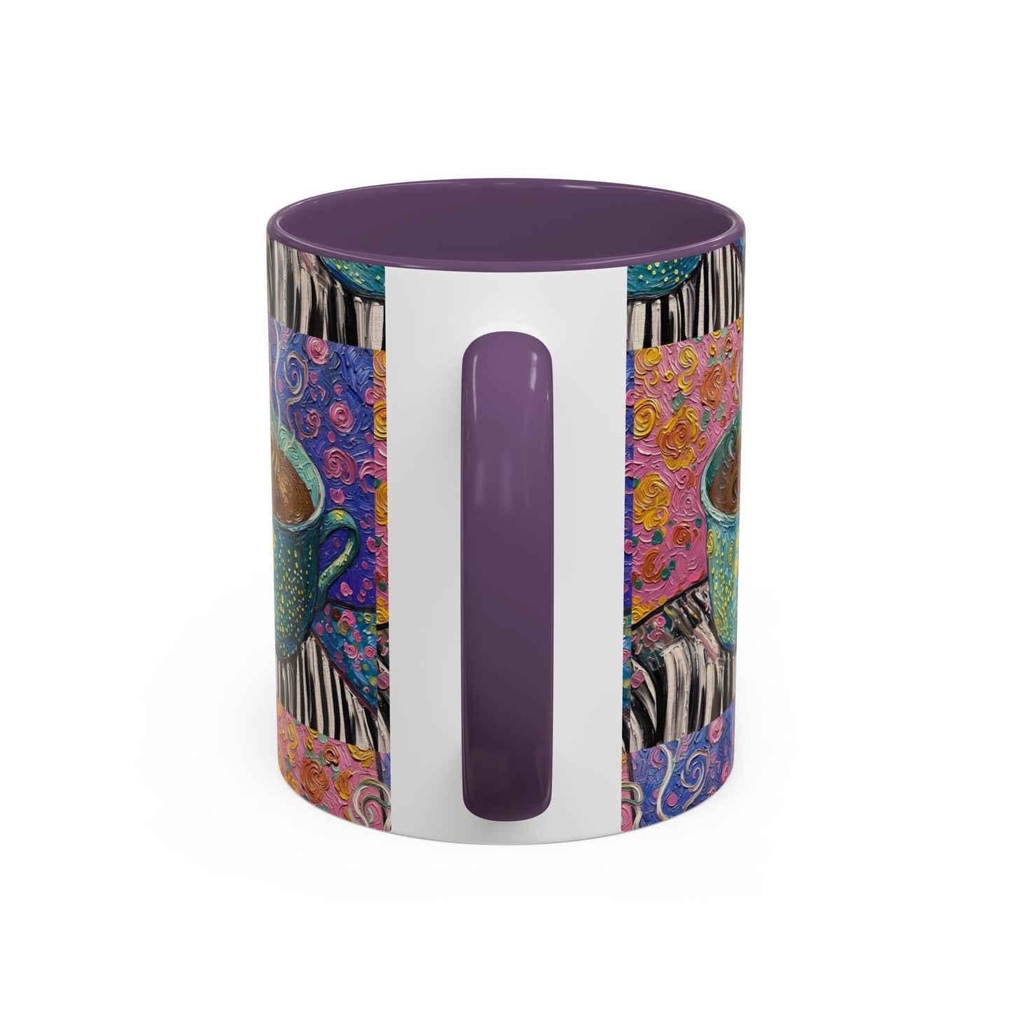 Coffee Mug Colorful Art - Coffee Cup Unique Painterly Design - 'Cup'a Color'