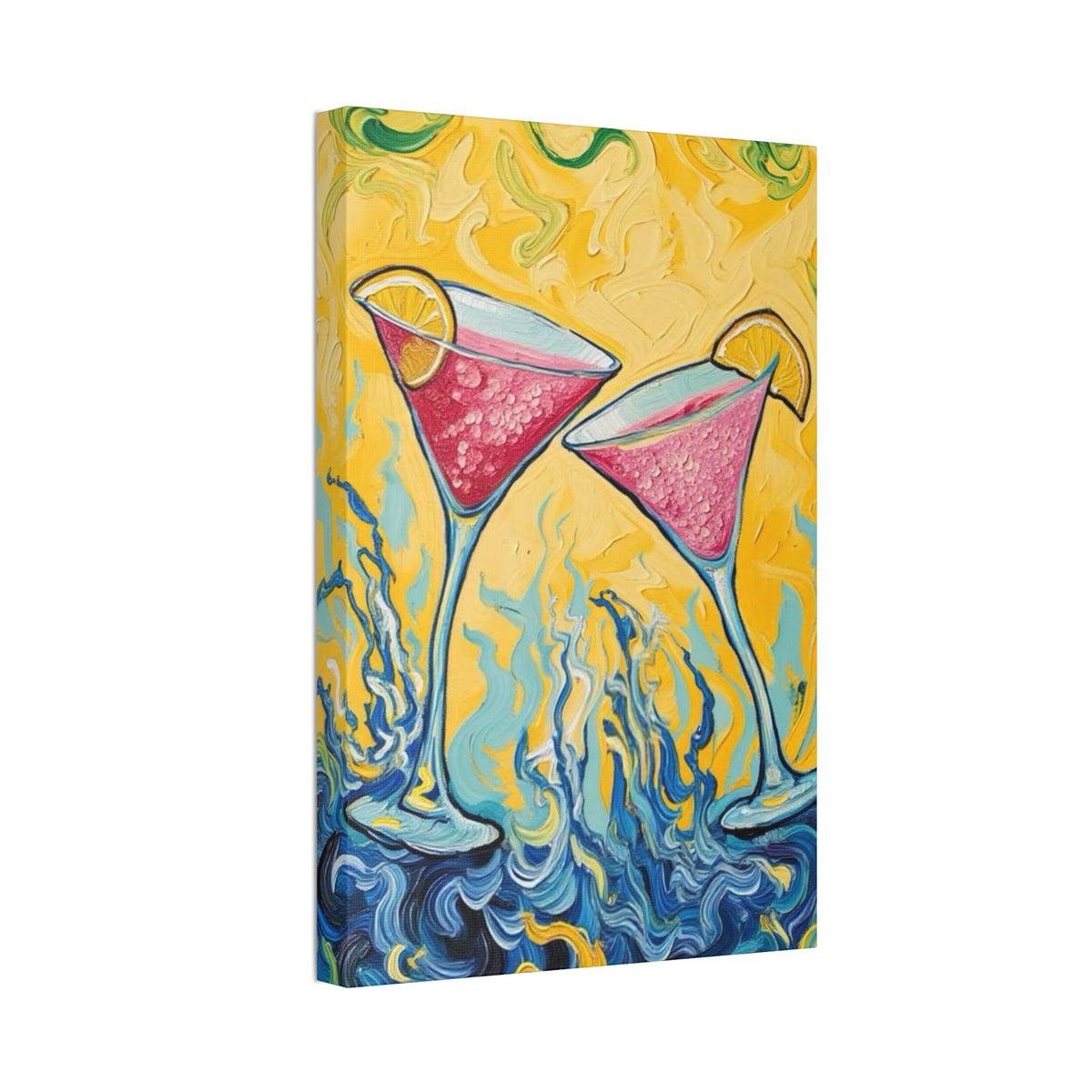 Canvas Wall Art - Refreshing Citrus Drink Unique Design - 'Cosmo Cuties'