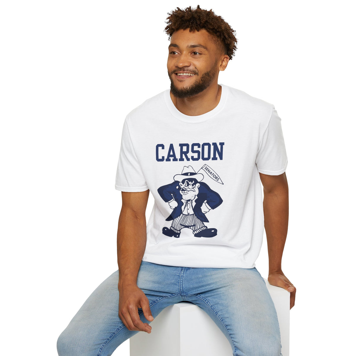 Vintage Carson Senators Mascot T-Shirt