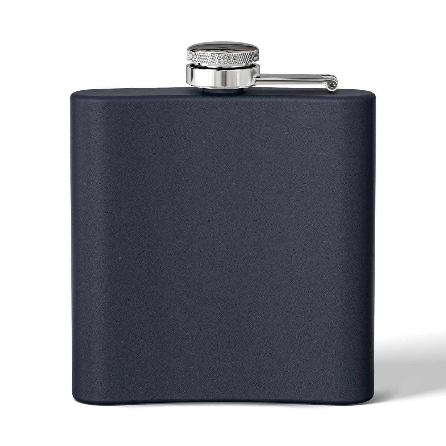 Flask - Stainless Steel 6oz  - Colorful Hot Pink Martini Splash Whimsical Artwork - 'Sway & Sip'
