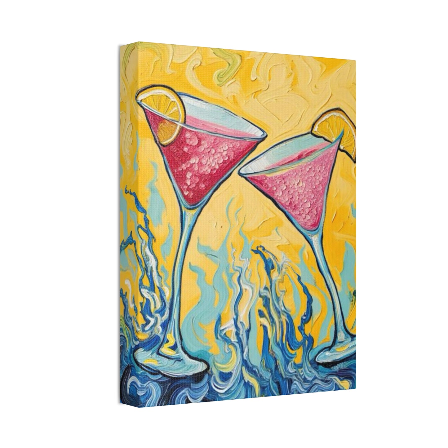 Canvas Wall Art - Refreshing Citrus Drink Unique Design - 'Cosmo Cuties'