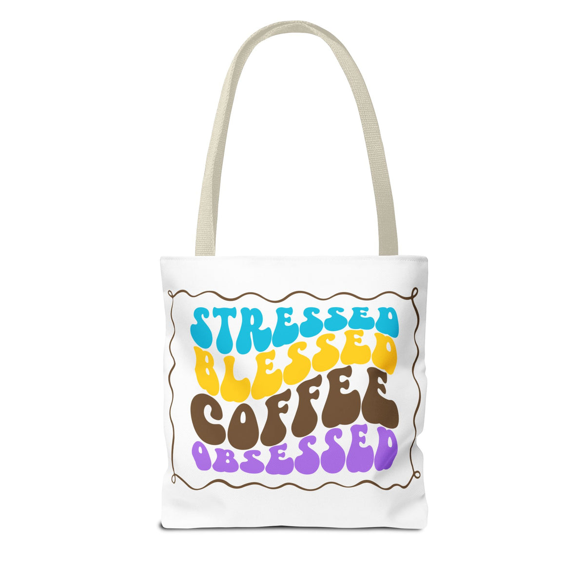 Tote Bag - Flower Coffee Cup - Painterly Style Design - 'Rich Roast'