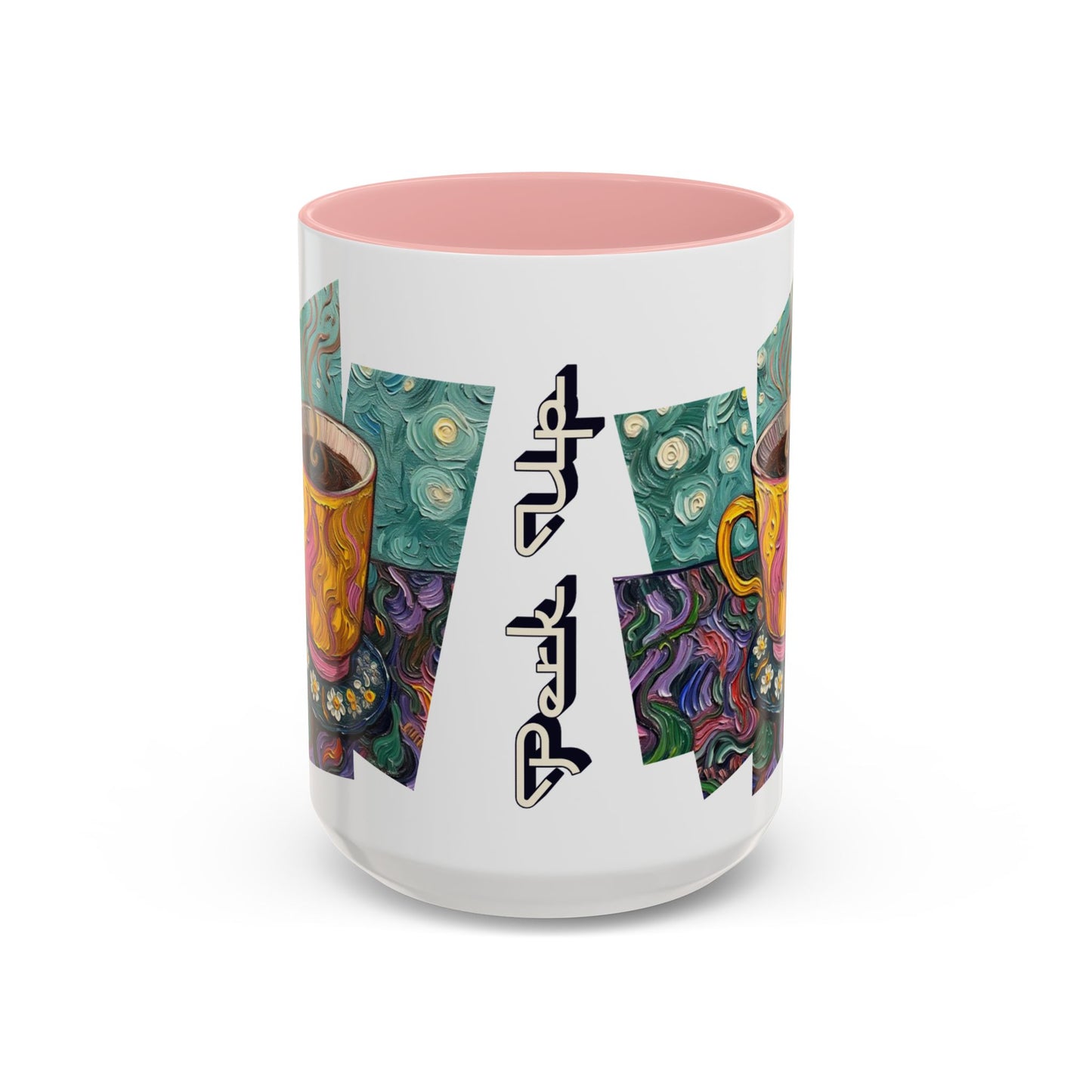 Coffee Mug Colorful Art - Coffee Cup Unique Painterly Design - 'Perk Up'
