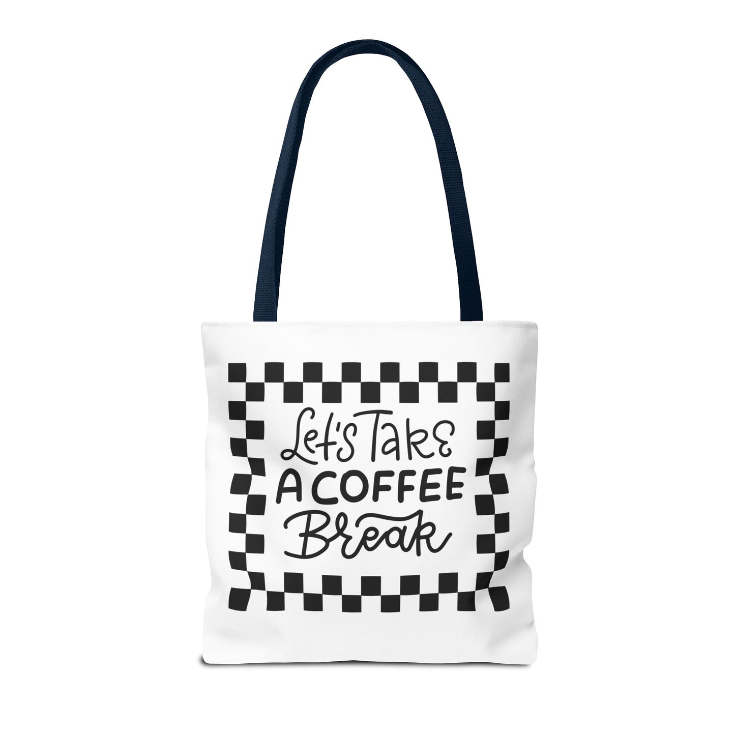 Tote Bag - Colorful Striped Coffee Cup - Painterly Style Design  - 'Mocha Dreams'
