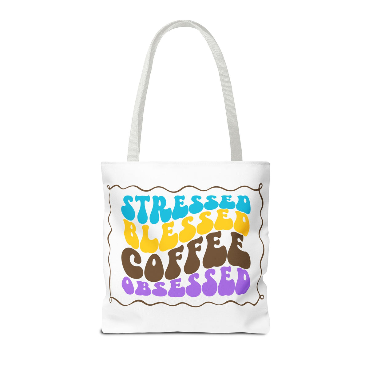 Tote Bag - Flower Coffee Cup - Painterly Style Design - 'Rich Roast'