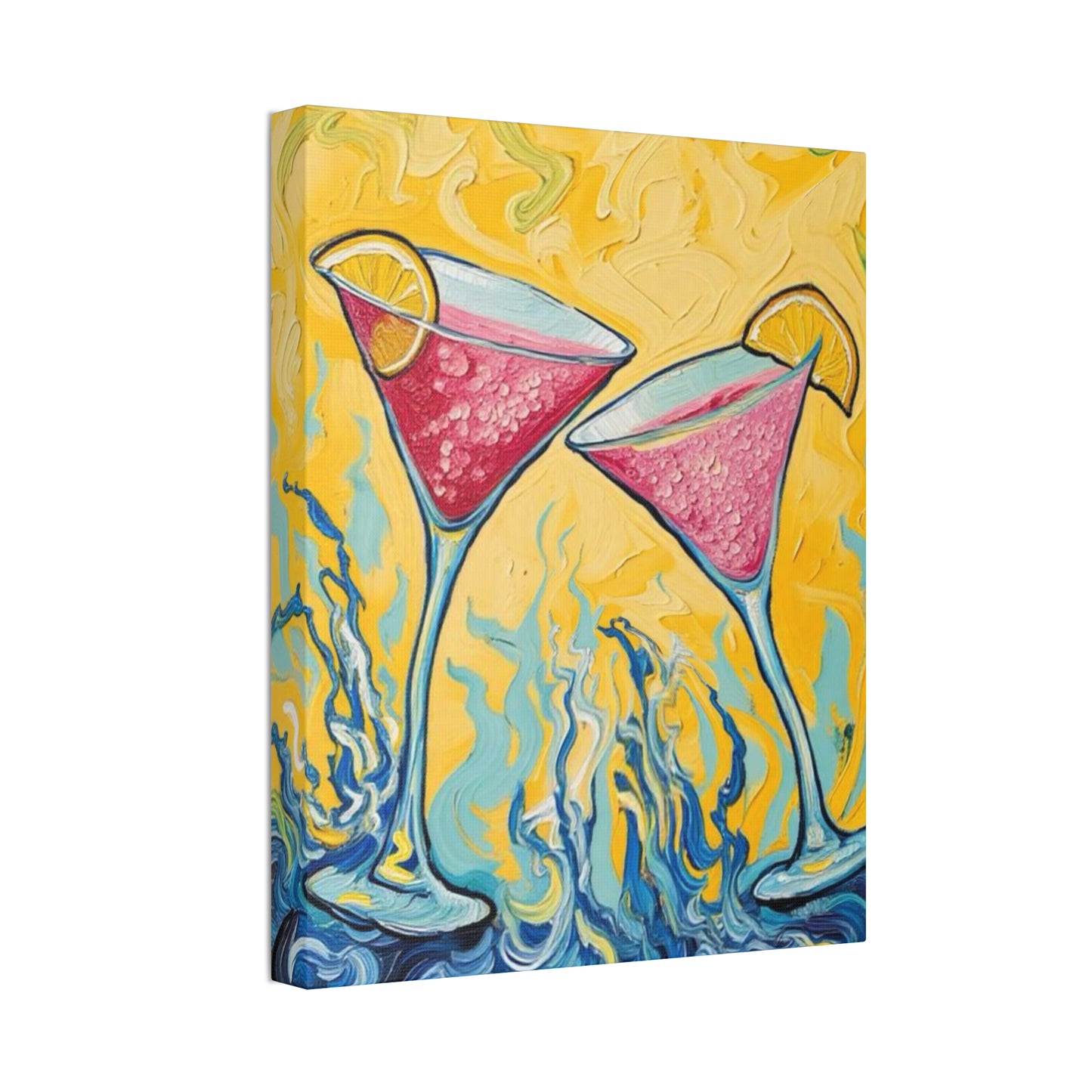 Canvas Wall Art - Refreshing Citrus Drink Unique Design - 'Cosmo Cuties'