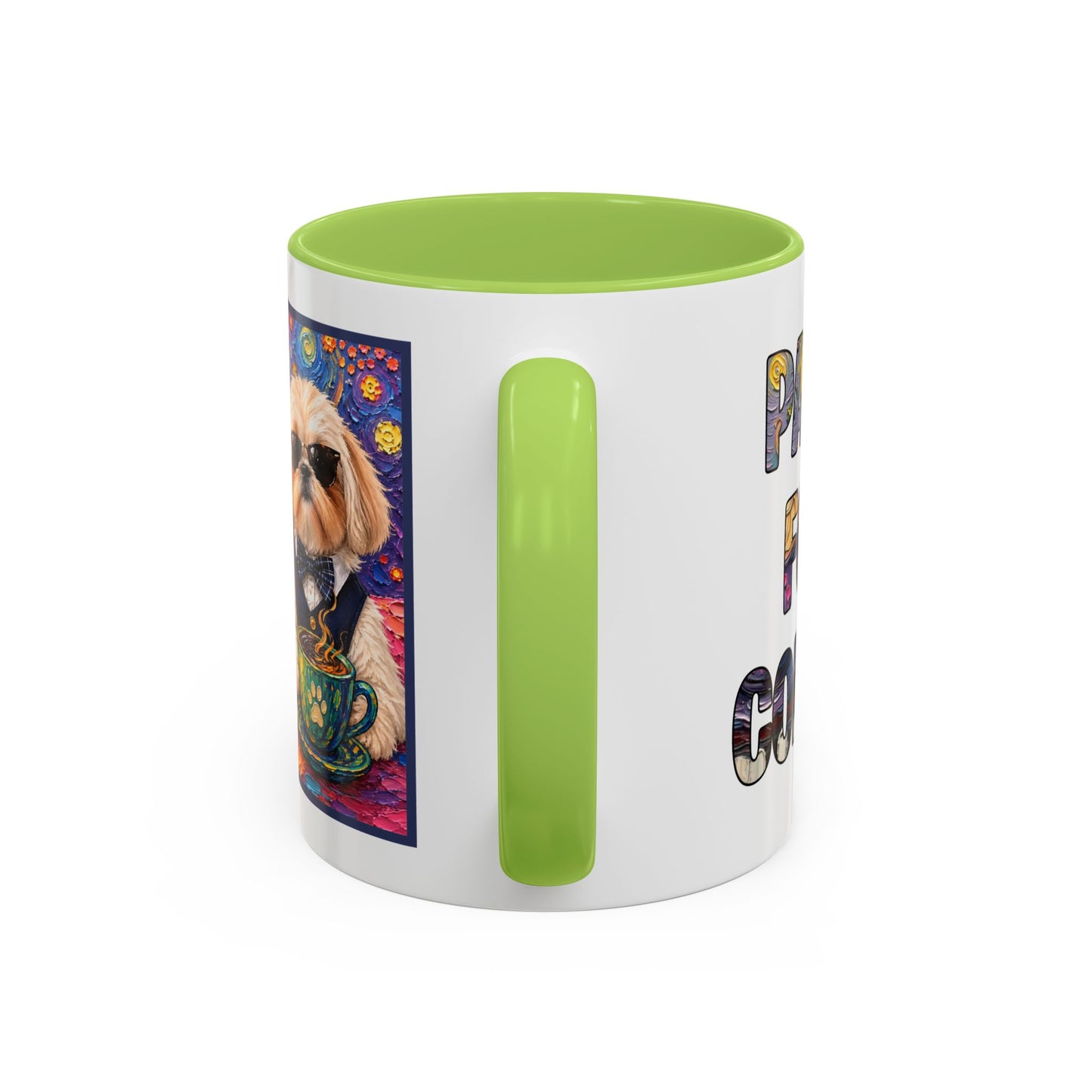 Shih Tzu Coffee Cup - Cute Dog Art - Couple with Teacups-Coffee cups - Paws for Coffee