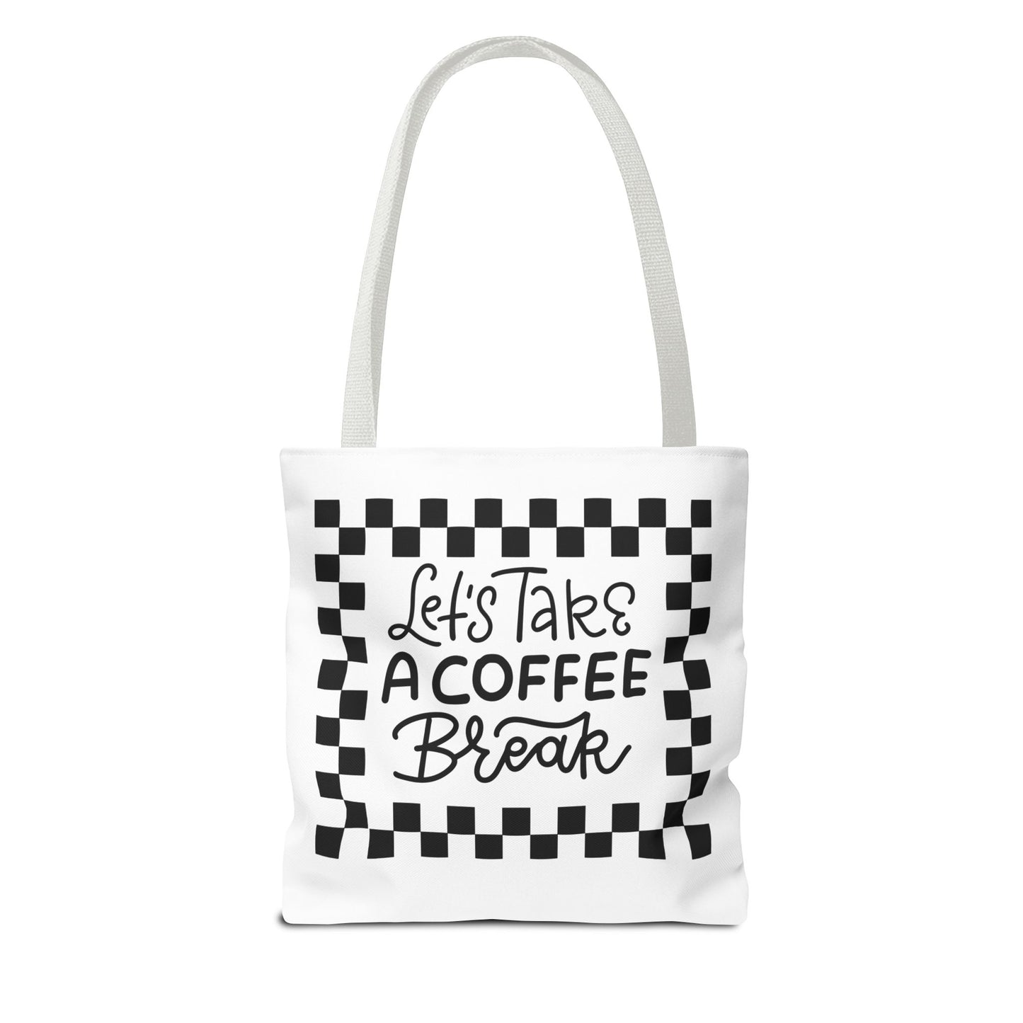 Tote Bag - Colorful Striped Coffee Cup - Painterly Style Design  - 'Mocha Dreams'