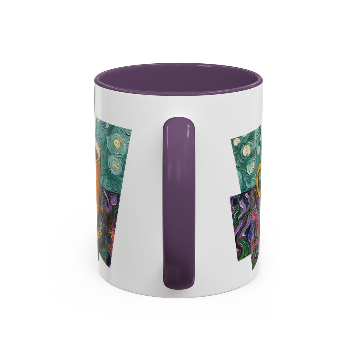 Coffee Mug Colorful Art - Coffee Cup Unique Painterly Design - 'Perk Up'