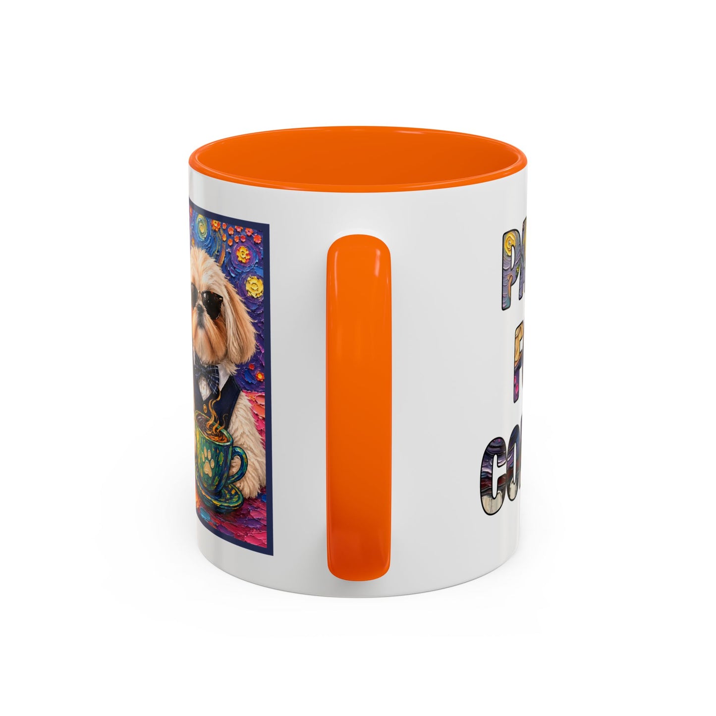 Shih Tzu Coffee Cup - Cute Dog Art - Couple with Teacups-Coffee cups - Paws for Coffee