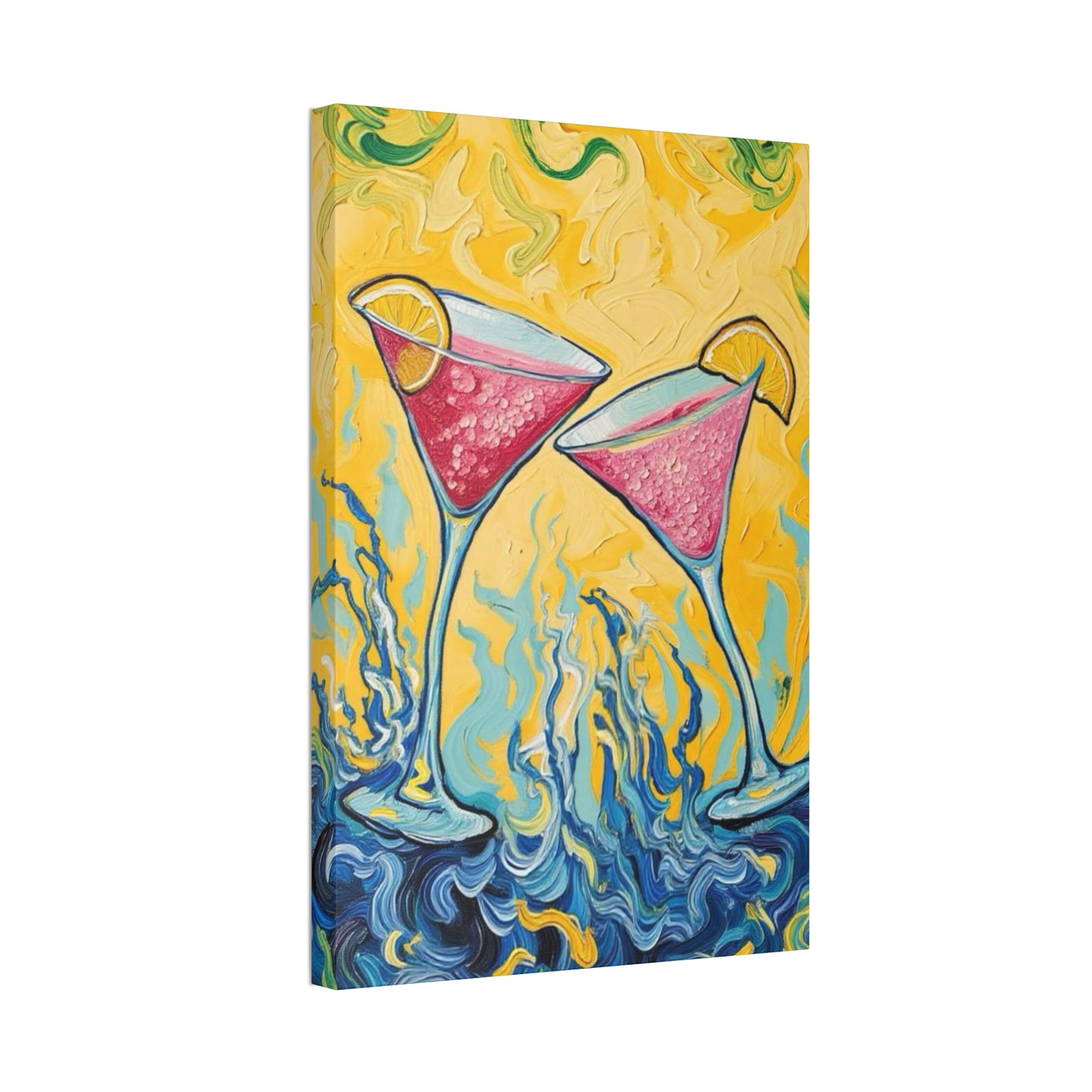 Canvas Wall Art - Refreshing Citrus Drink Unique Design - 'Cosmo Cuties'