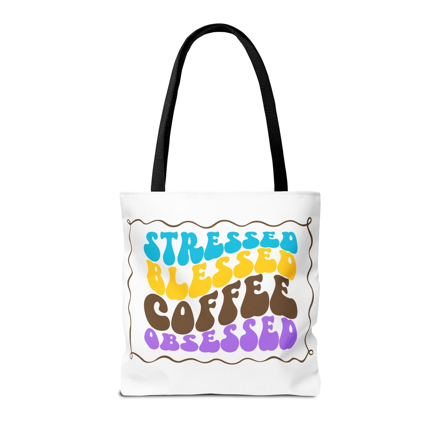 Tote Bag - Flower Coffee Cup - Painterly Style Design - 'Rich Roast'