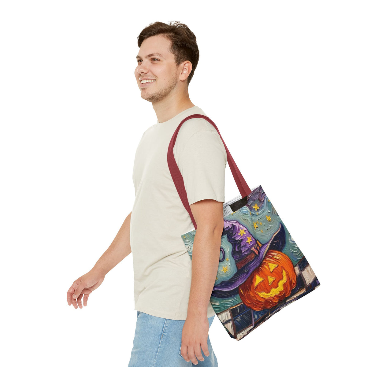 Halloween Tote Bag   - Artistic Colorful