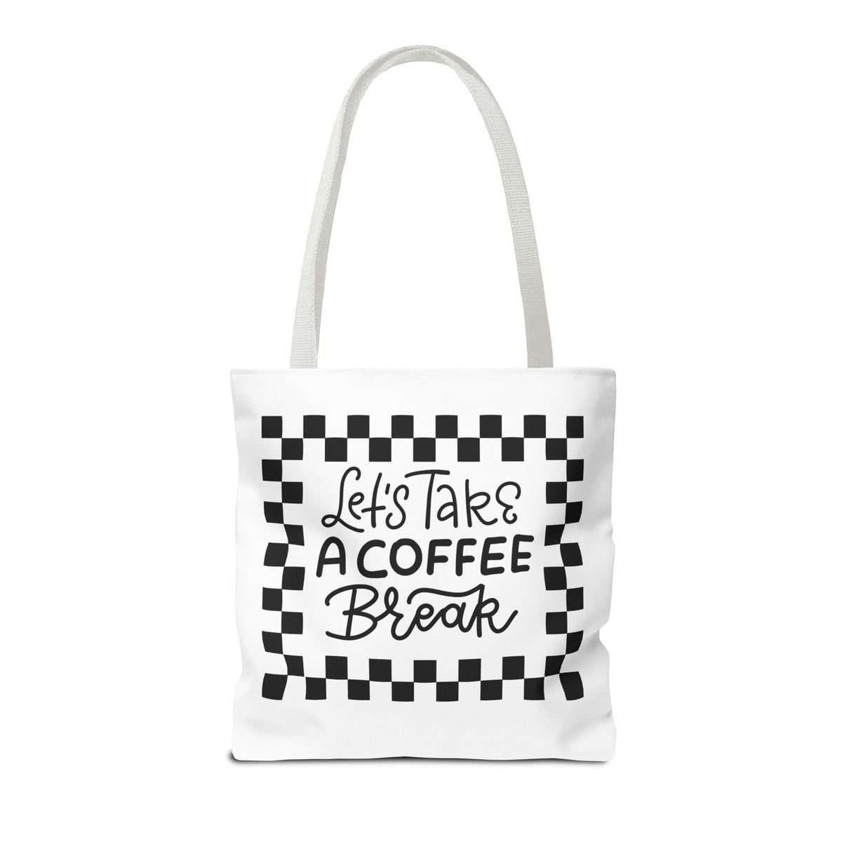 Tote Bag - Colorful Striped Coffee Cup - Painterly Style Design  - 'Mocha Dreams'
