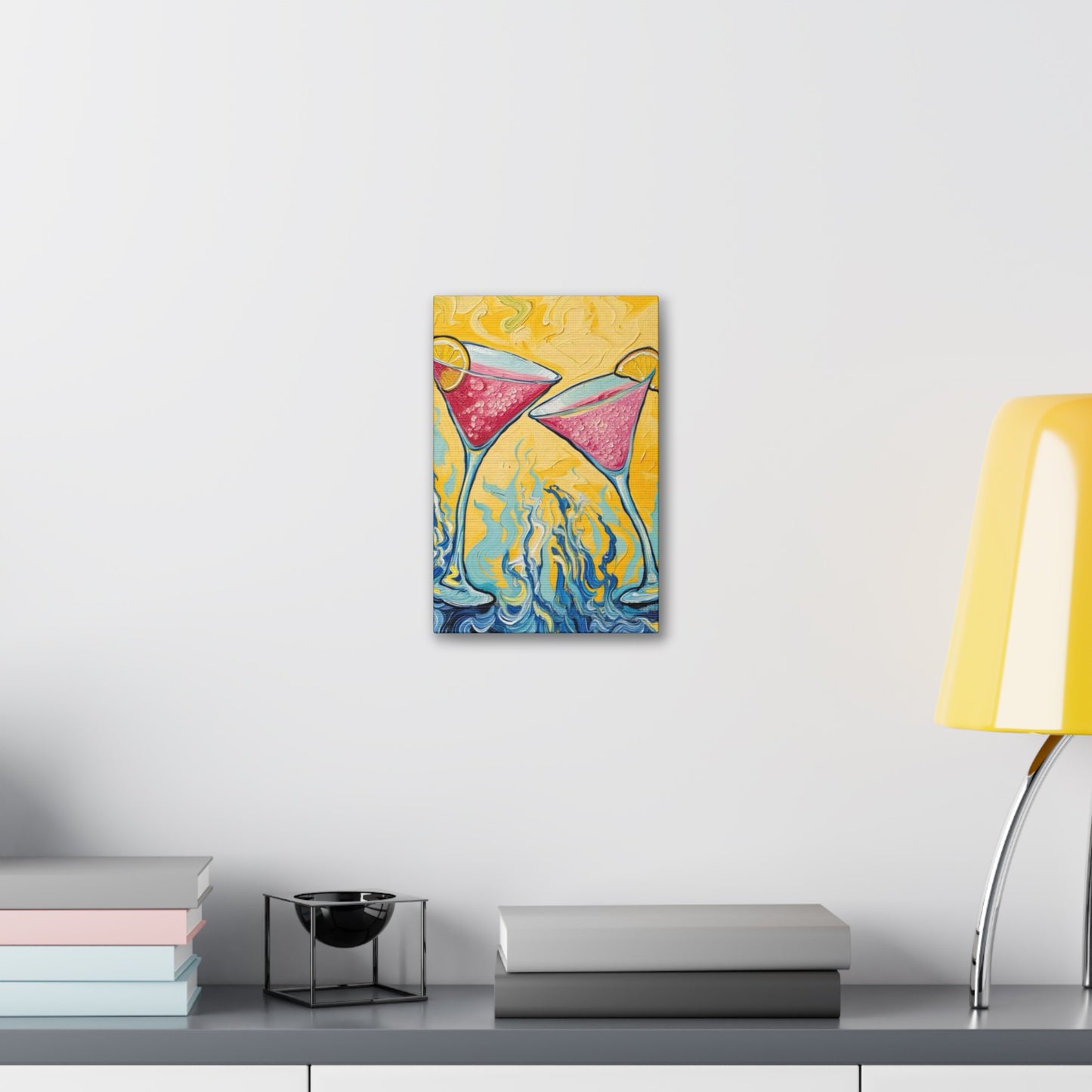 Canvas Wall Art - Refreshing Citrus Drink Unique Design - 'Cosmo Cuties'