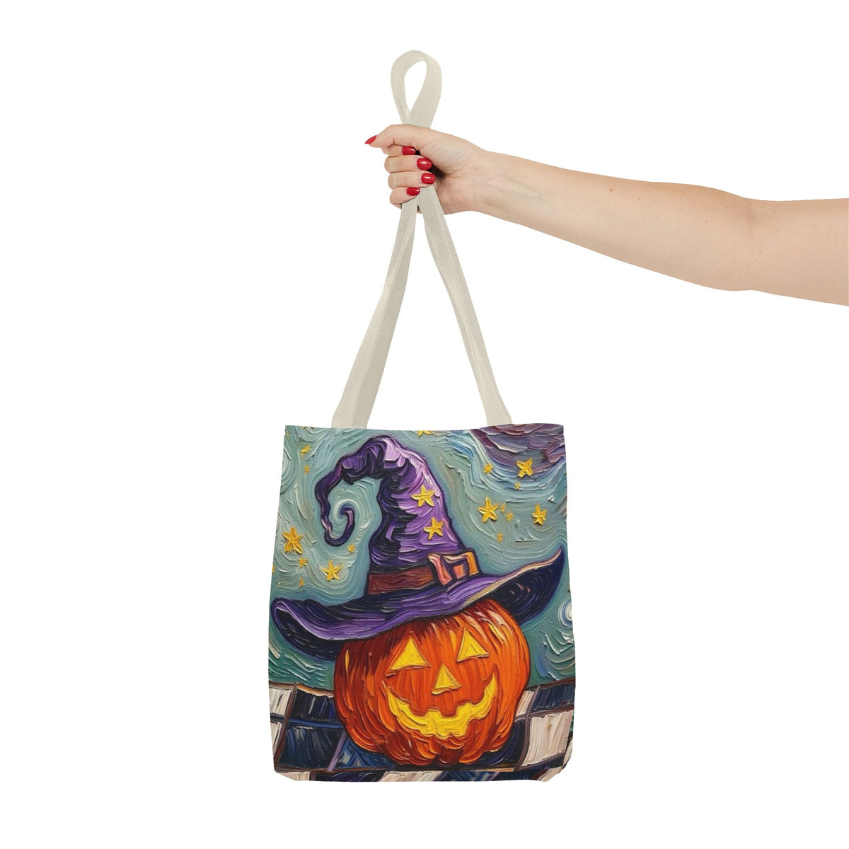 Halloween Tote Bag  - Artistic Colorful - 'Jack's Midnight Magic'