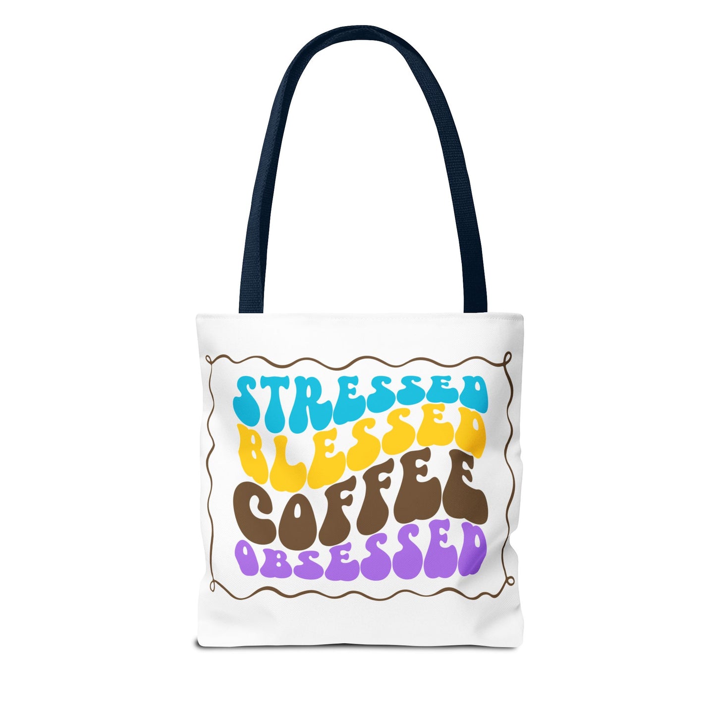 Tote Bag - Flower Coffee Cup - Painterly Style Design - 'Rich Roast'
