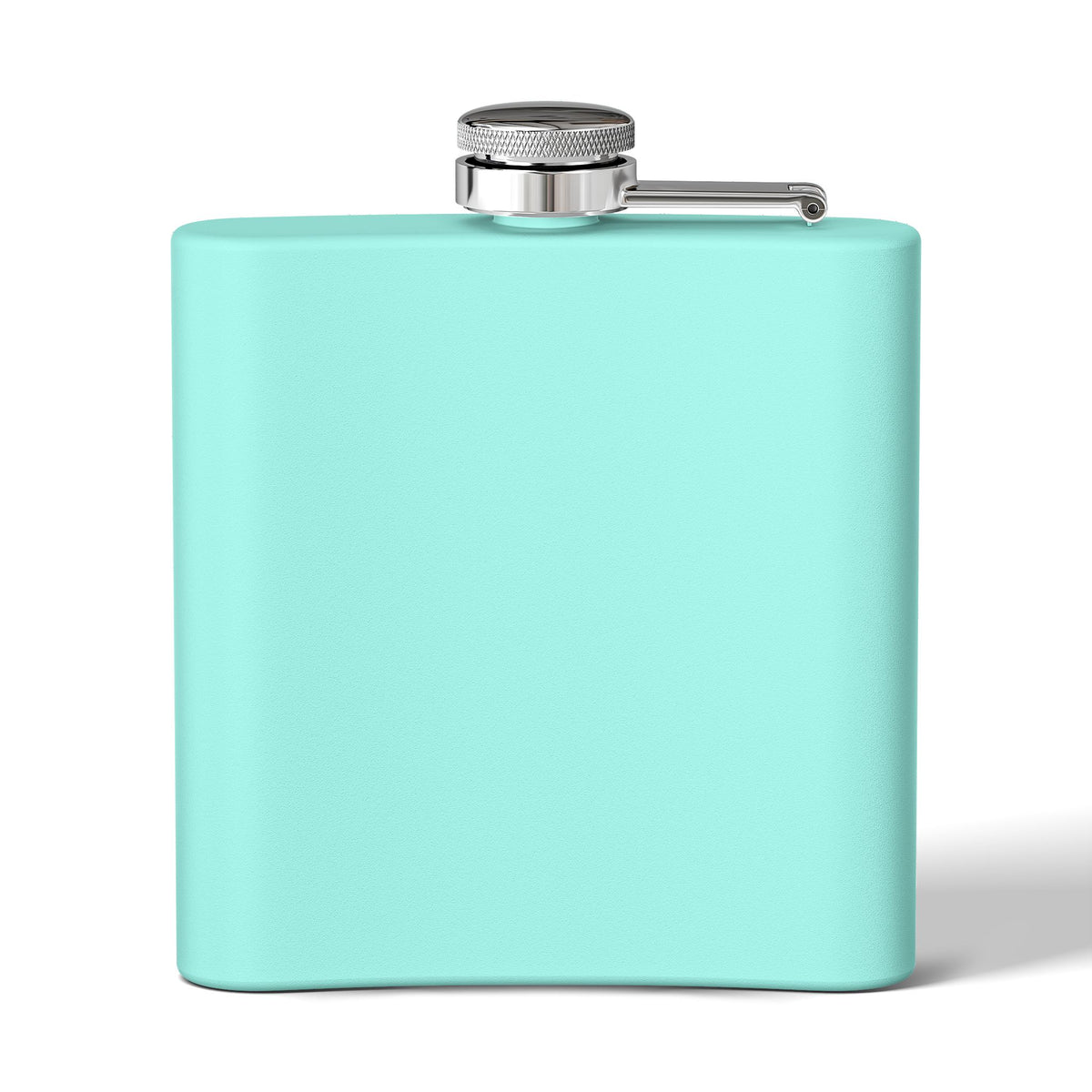 Flask - Stainless Steel 6oz - Colorful Cocktail Splash - Whimsical Artwork - 'Cheers, Darling'