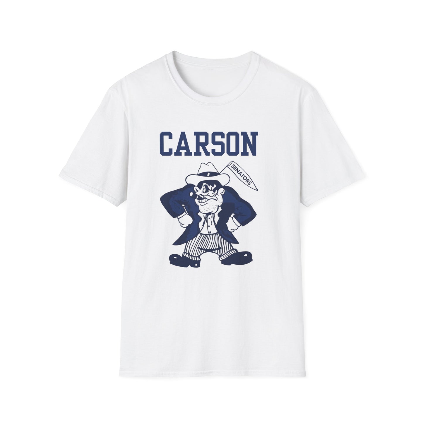 Carson Mascot T-Shirt — Vintage Collegiate School Spirit Tee