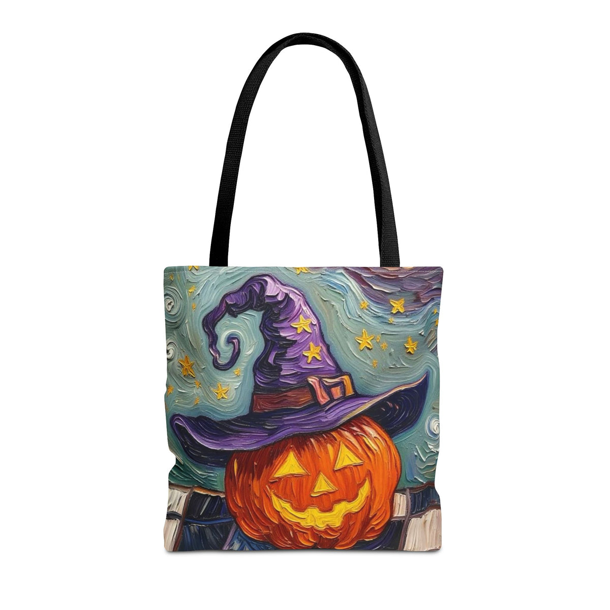 Halloween Tote Bag  - Artistic Colorful - 'Jack's Midnight Magic'