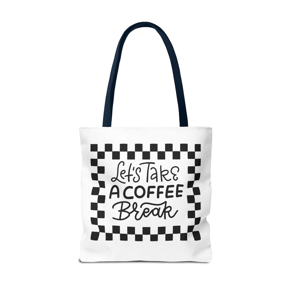 Tote Bag - Colorful Striped Coffee Cup - Painterly Style Design  - 'Mocha Dreams'