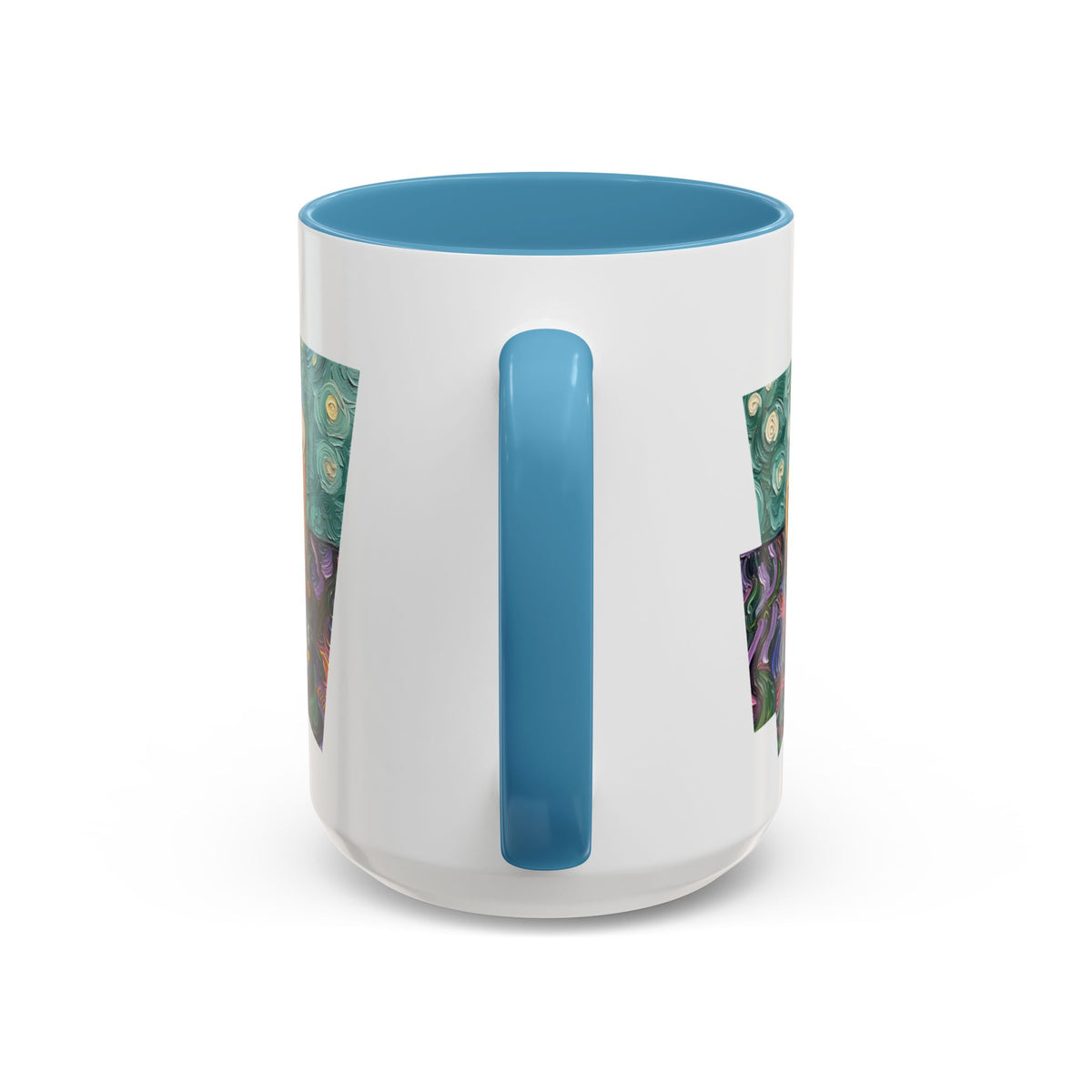 Coffee Mug Colorful Art - Coffee Cup Unique Painterly Design - 'Perk Up'