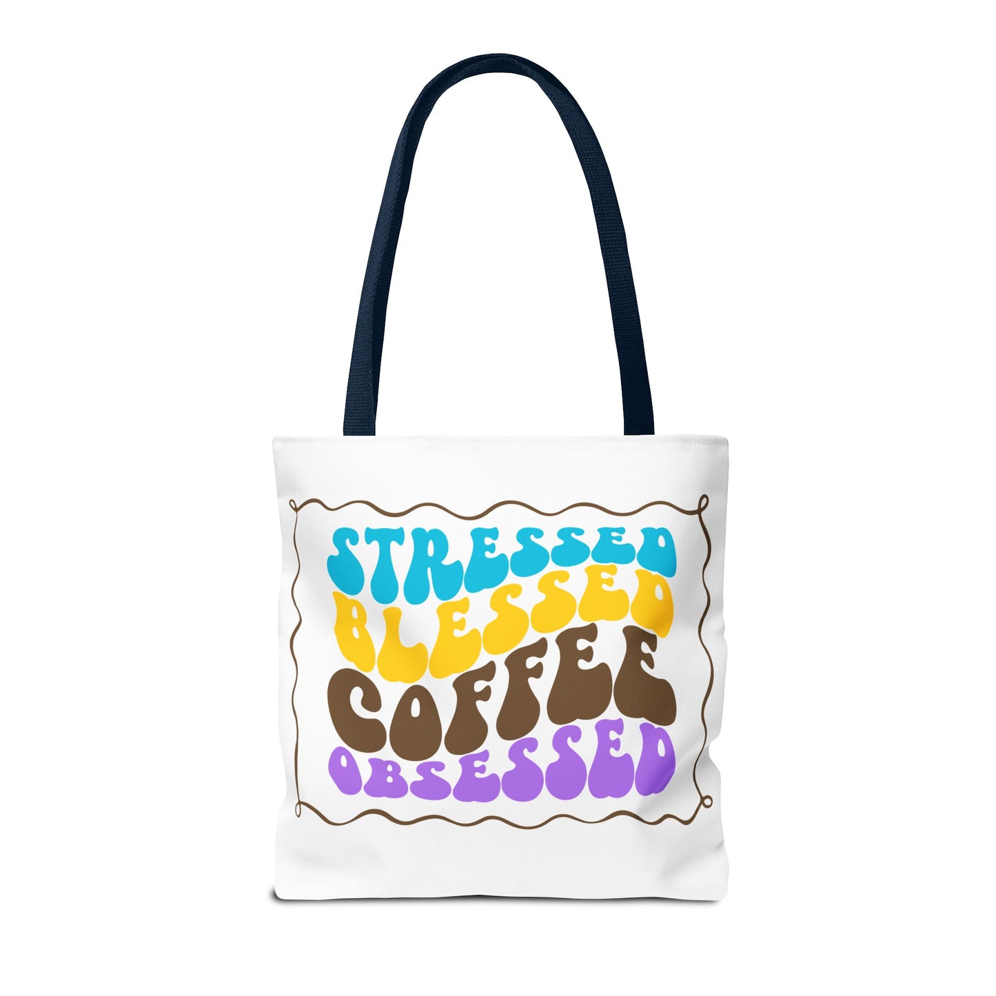 Tote Bag - Flower Coffee Cup - Painterly Style Design - 'Rich Roast'