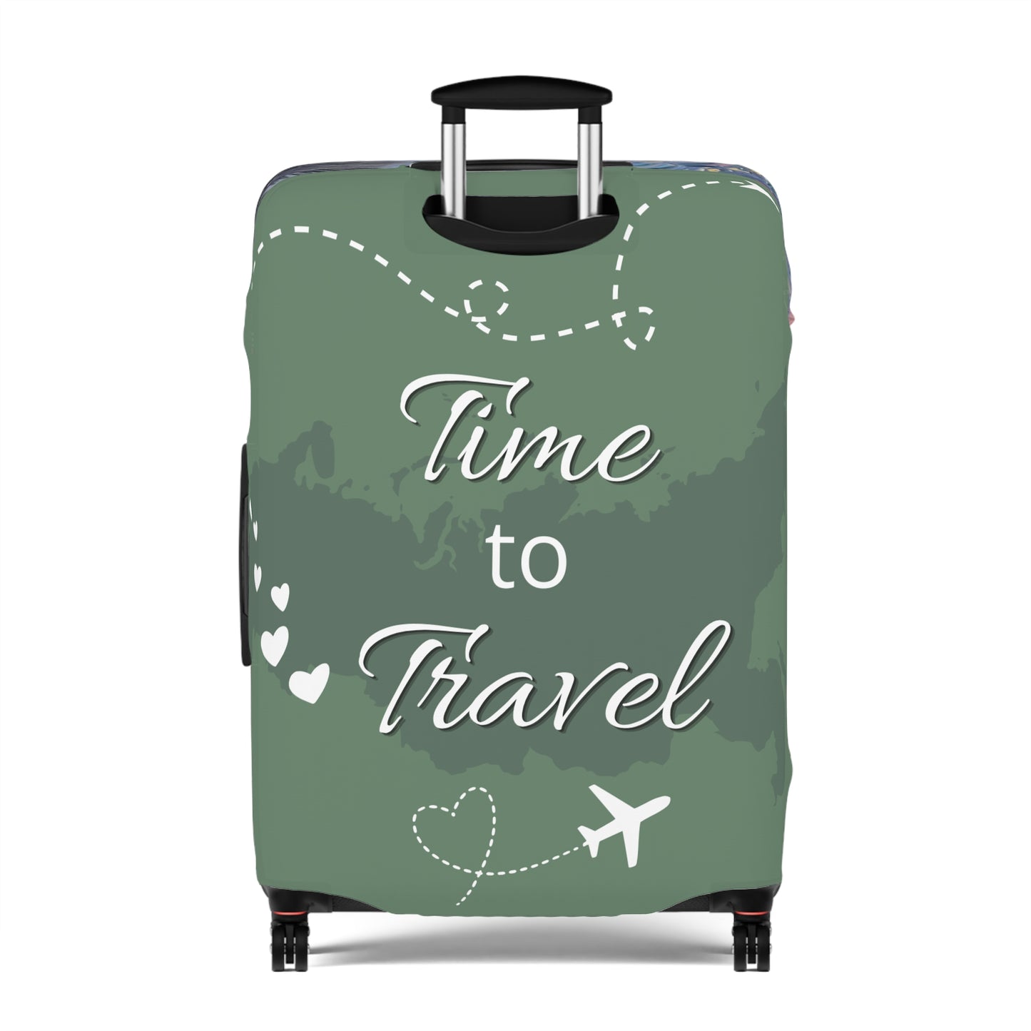 Luggage Cover Protector -Tropical Painterly Style Design - 'Into the Sunset'  -