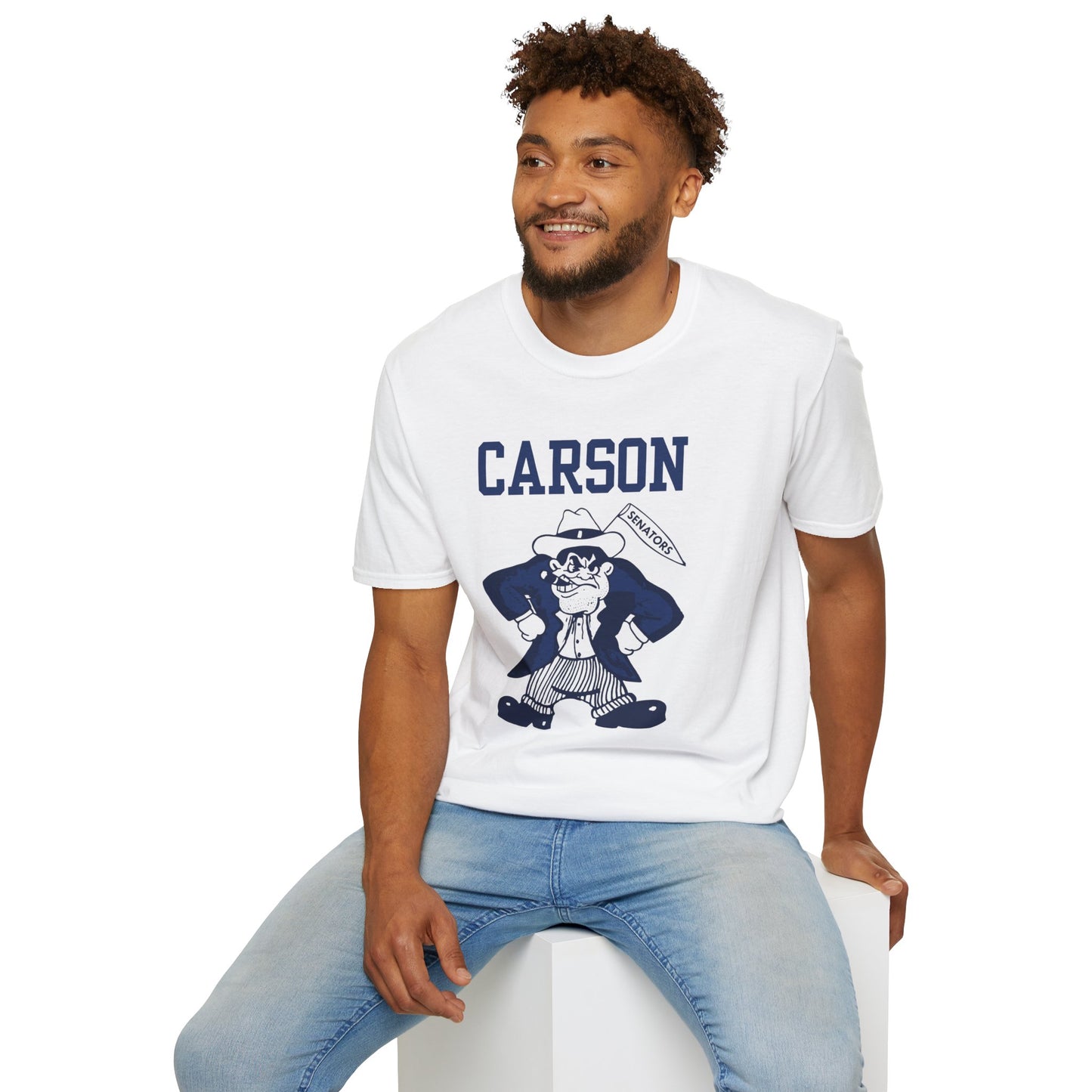 Carson Mascot T-Shirt — Vintage Collegiate School Spirit Tee