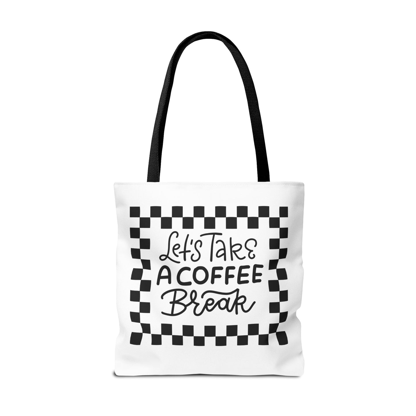 Tote Bag - Colorful Striped Coffee Cup - Painterly Style Design  - 'Mocha Dreams'