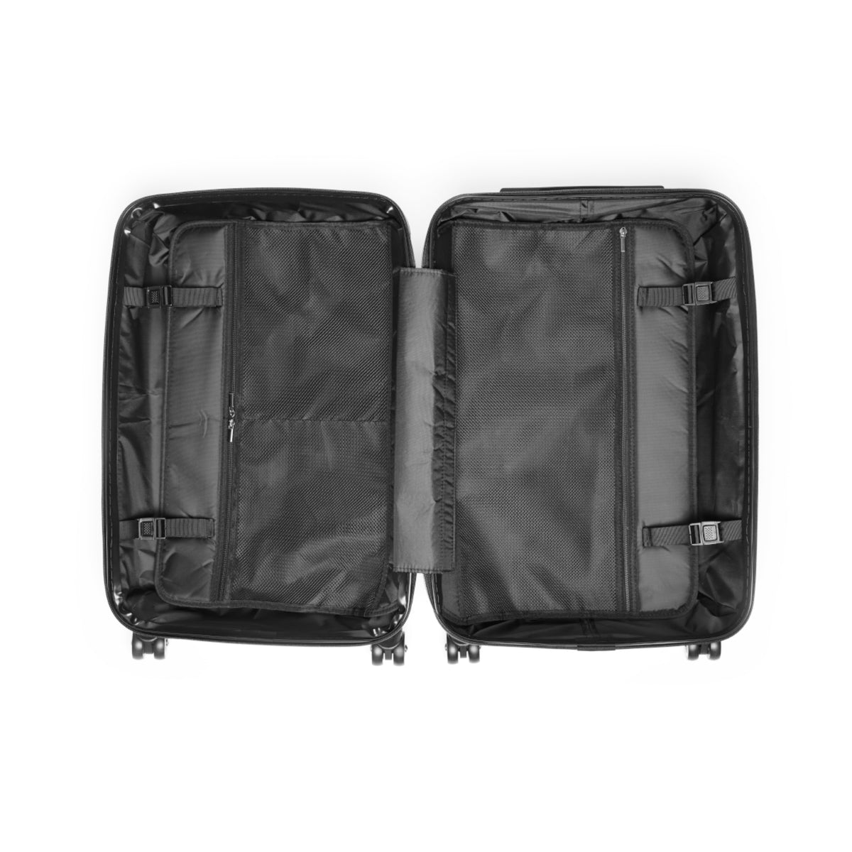 Luggage - Suitcases - Carry-on - Psychedelic Disco Platform Boot - Painterly Style Artistic Rolling Suitcase - 'Golden Groove''