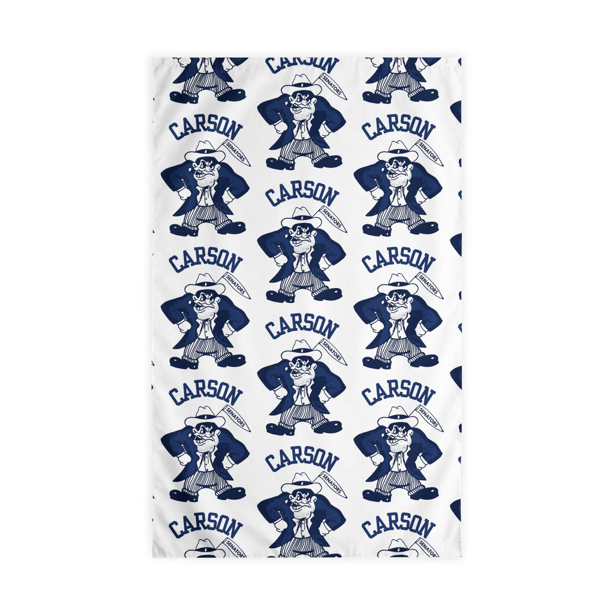 Vintage Carson Senators Mascot Nautical Garden Flag