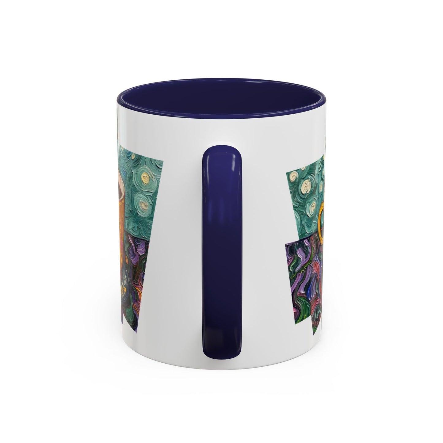 Coffee Mug Colorful Art - Coffee Cup Unique Painterly Design - 'Perk Up'