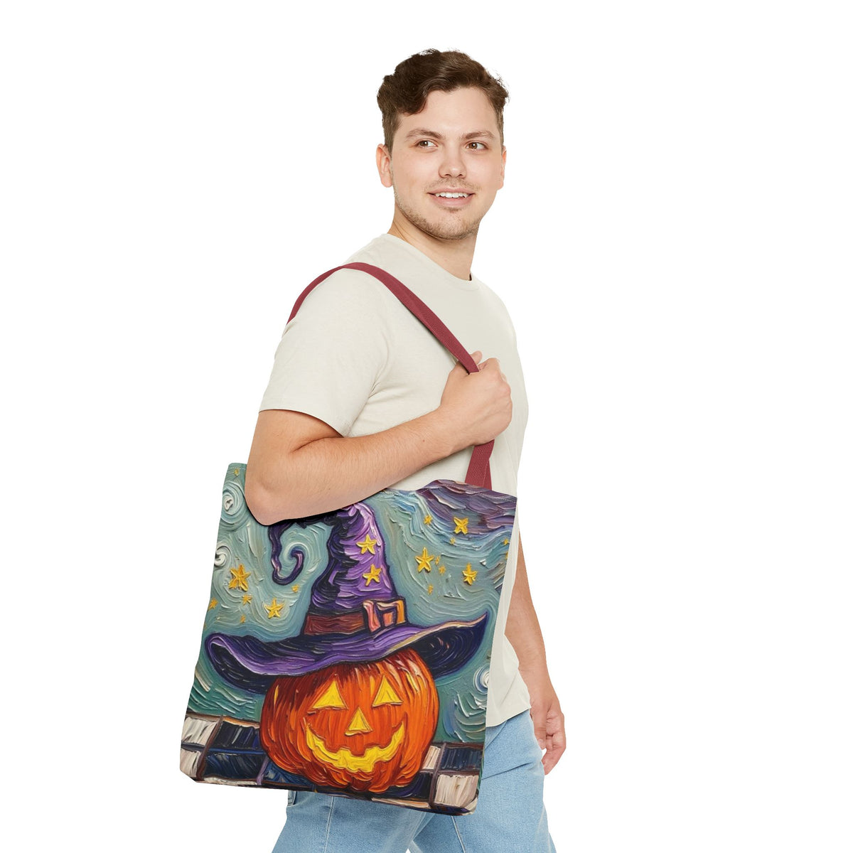 Halloween Tote Bag   - Artistic Colorful