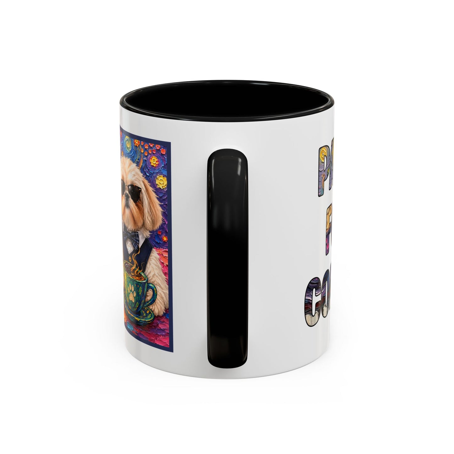 Shih Tzu Coffee Cup - Cute Dog Art - Couple with Teacups-Coffee cups - Paws for Coffee