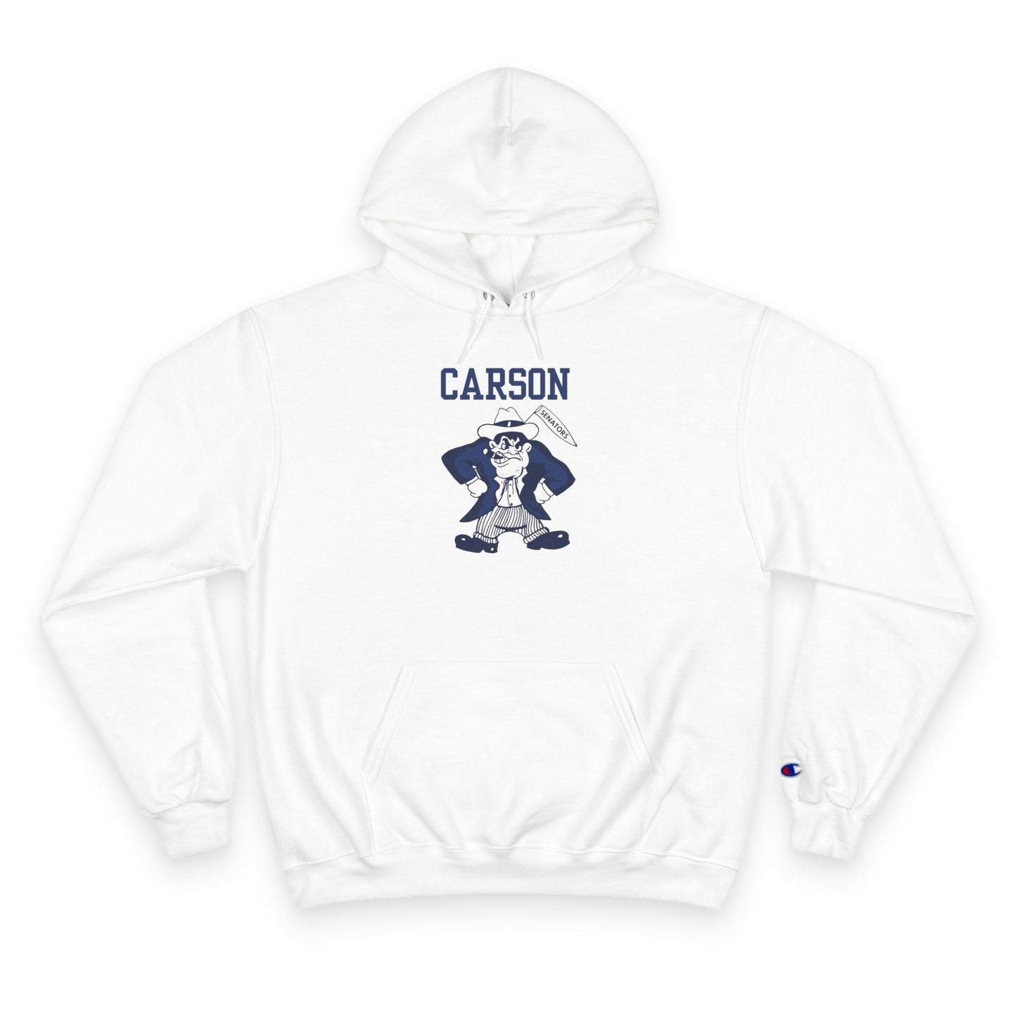 Carson Senators Hoodie - Vintage Mascot Pullover