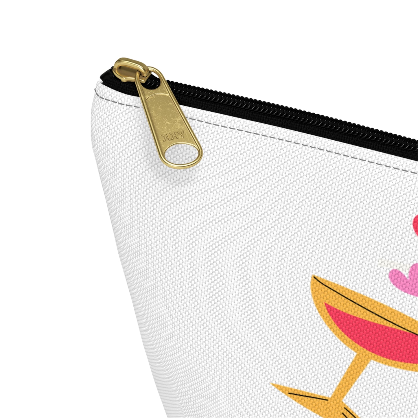 Cocktail Cheers Accessory Pouch — 21st Birthday Makeup Bag