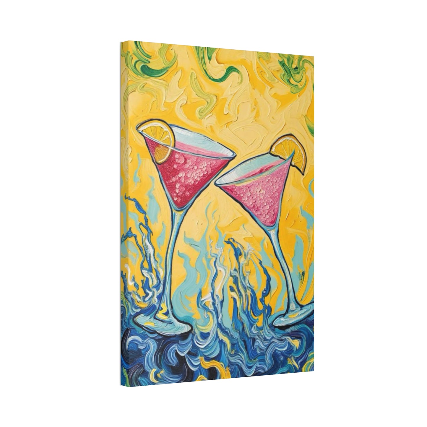 Canvas Wall Art - Refreshing Citrus Drink Unique Design - 'Cosmo Cuties'