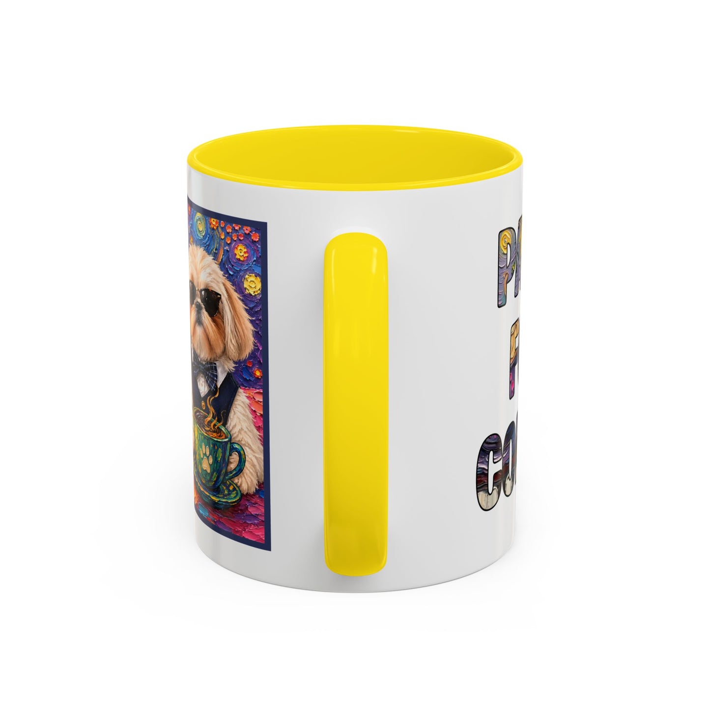 Shih Tzu Coffee Cup - Cute Dog Art - Couple with Teacups-Coffee cups - Paws for Coffee