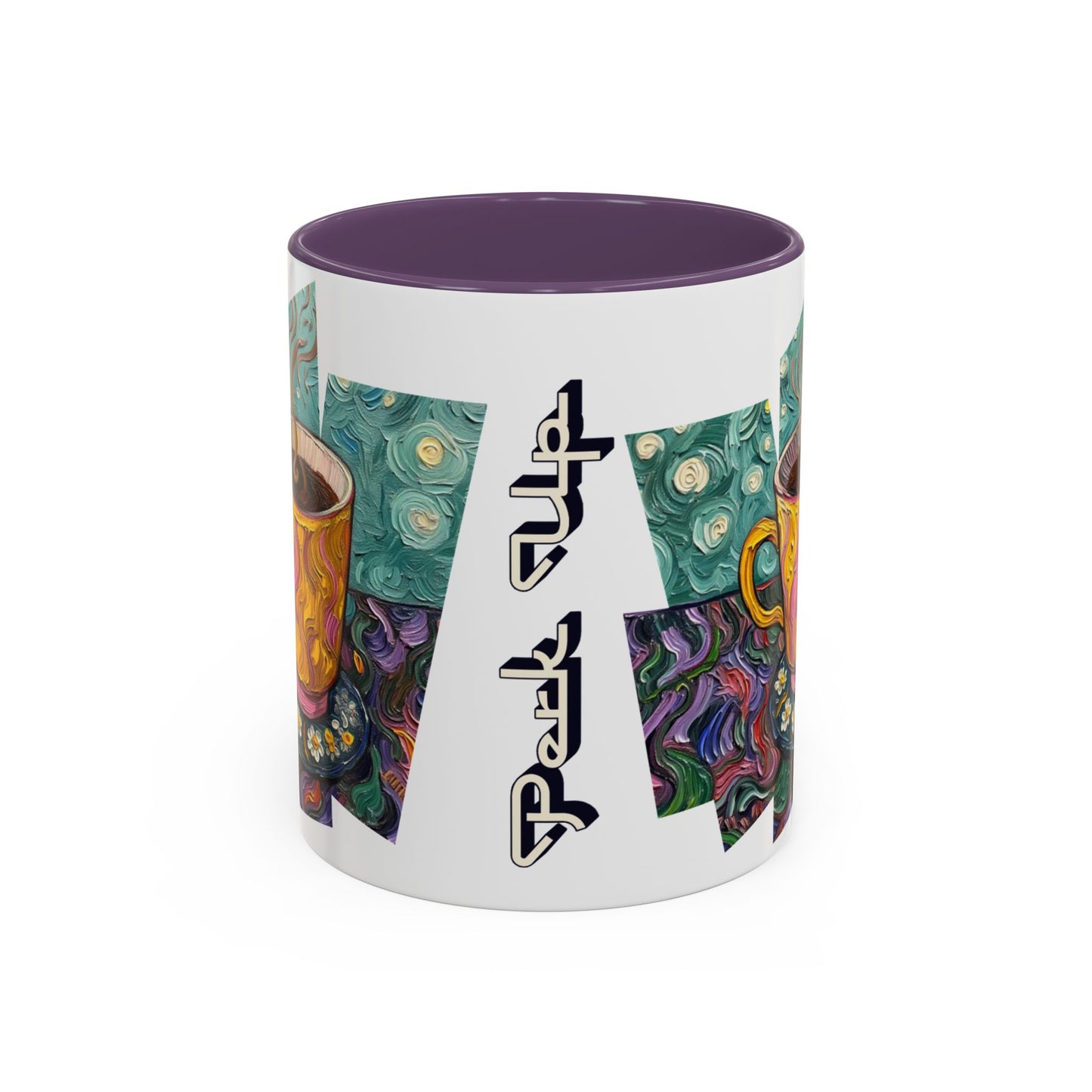 Coffee Mug Colorful Art - Coffee Cup Unique Painterly Design - 'Perk Up'