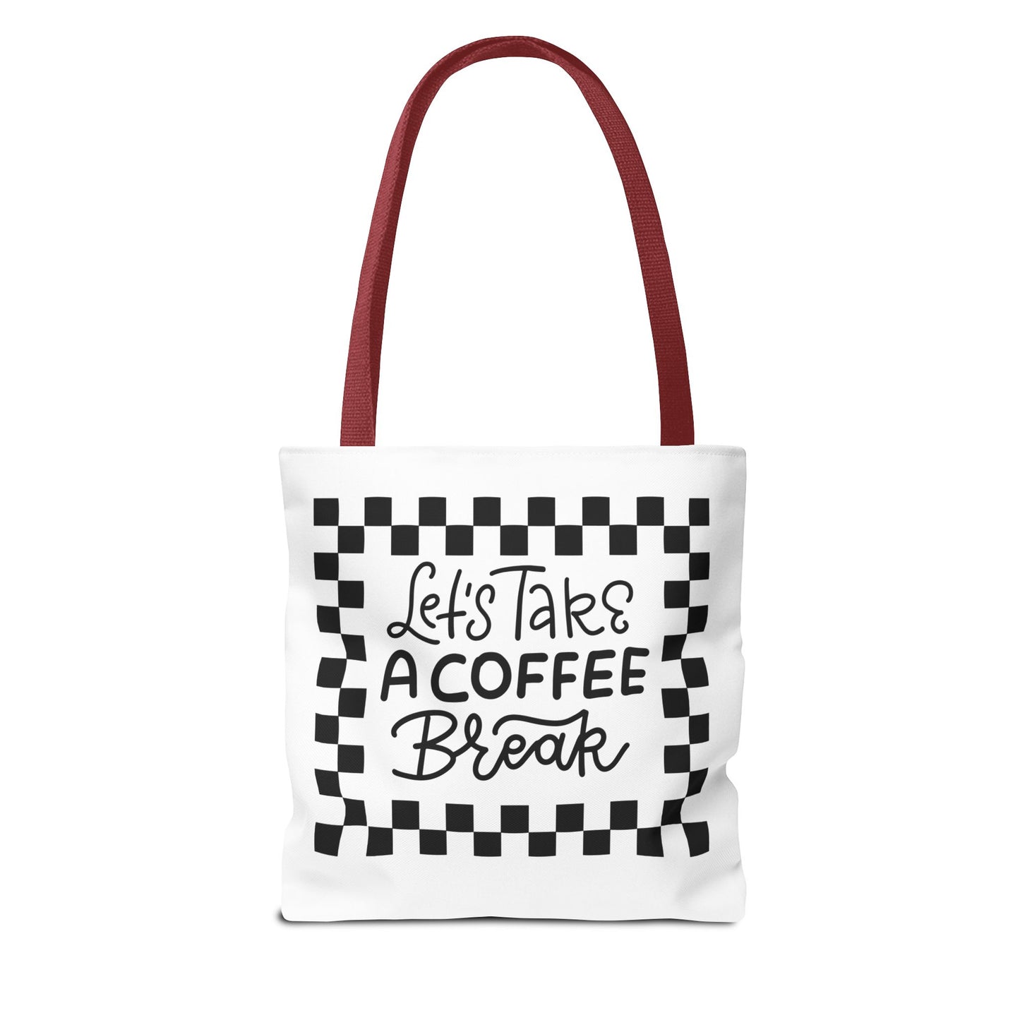 Tote Bag - Colorful Striped Coffee Cup - Painterly Style Design  - 'Mocha Dreams'