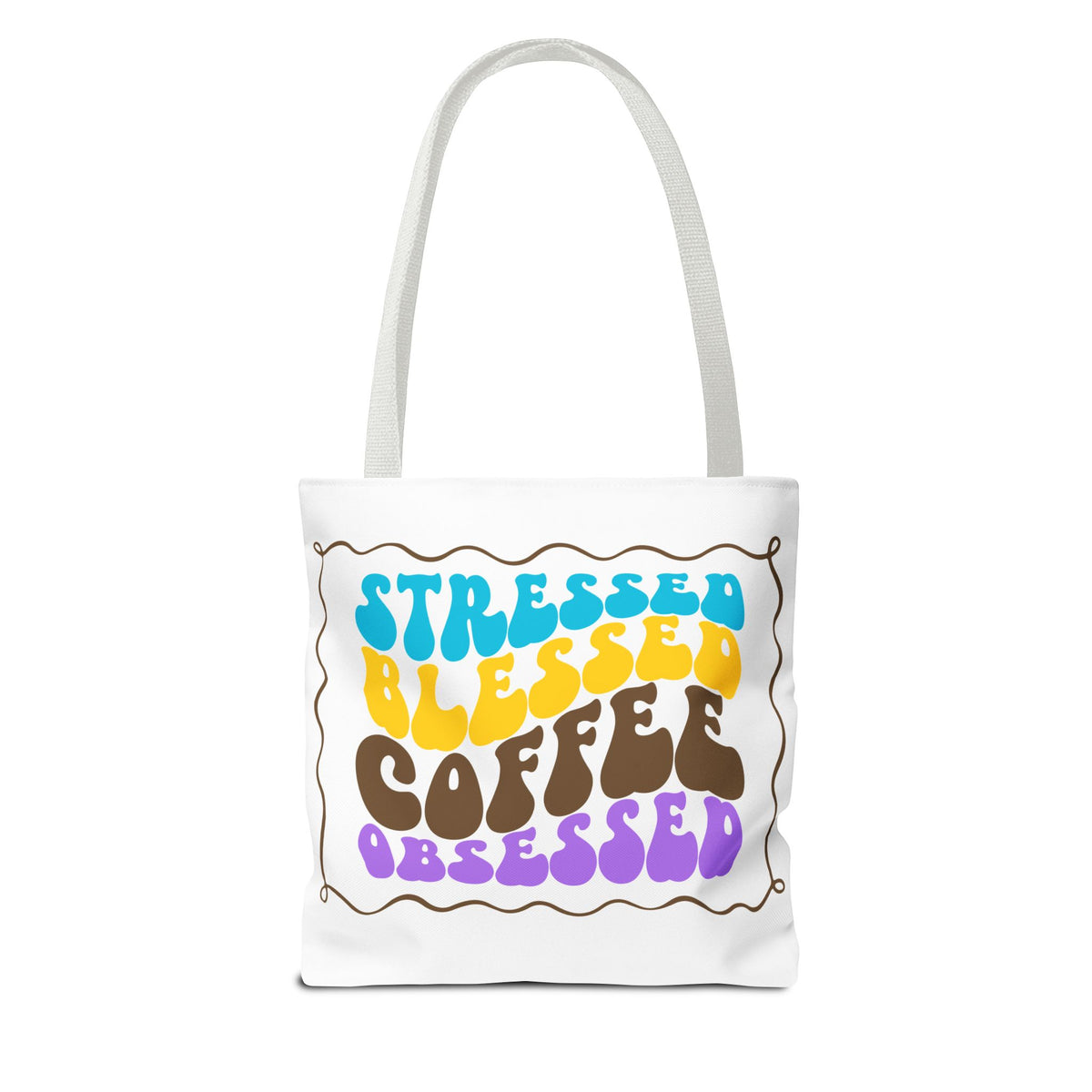 Tote Bag - Flower Coffee Cup - Painterly Style Design - 'Rich Roast'