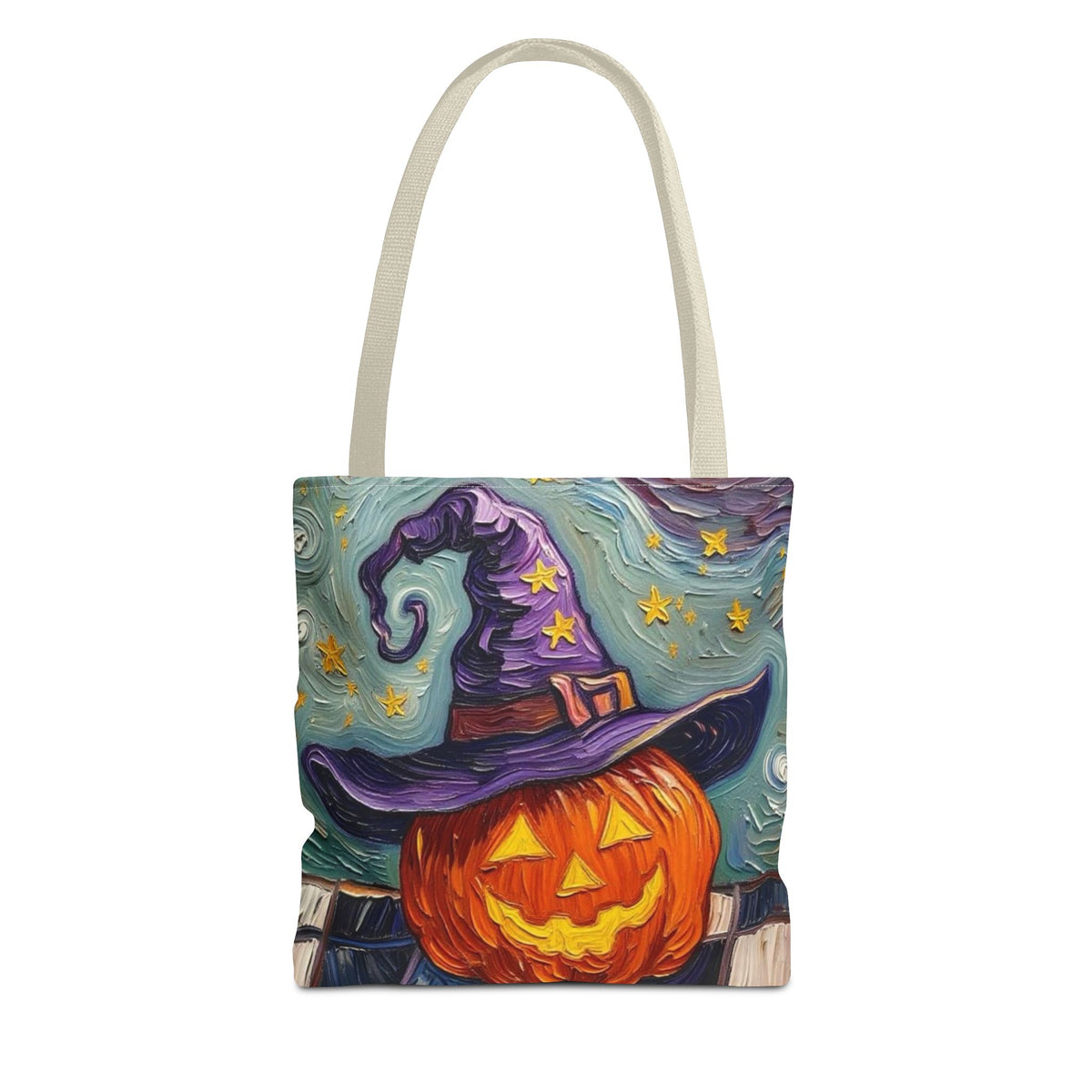 Halloween Tote Bag  - Artistic Colorful - 'Jack's Midnight Magic'