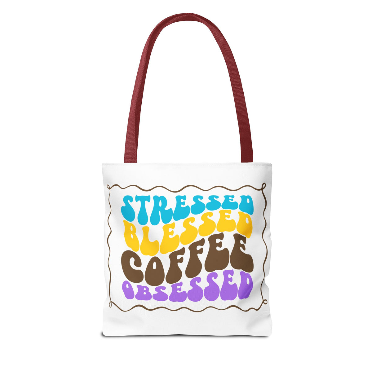 Tote Bag - Flower Coffee Cup - Painterly Style Design - 'Rich Roast'