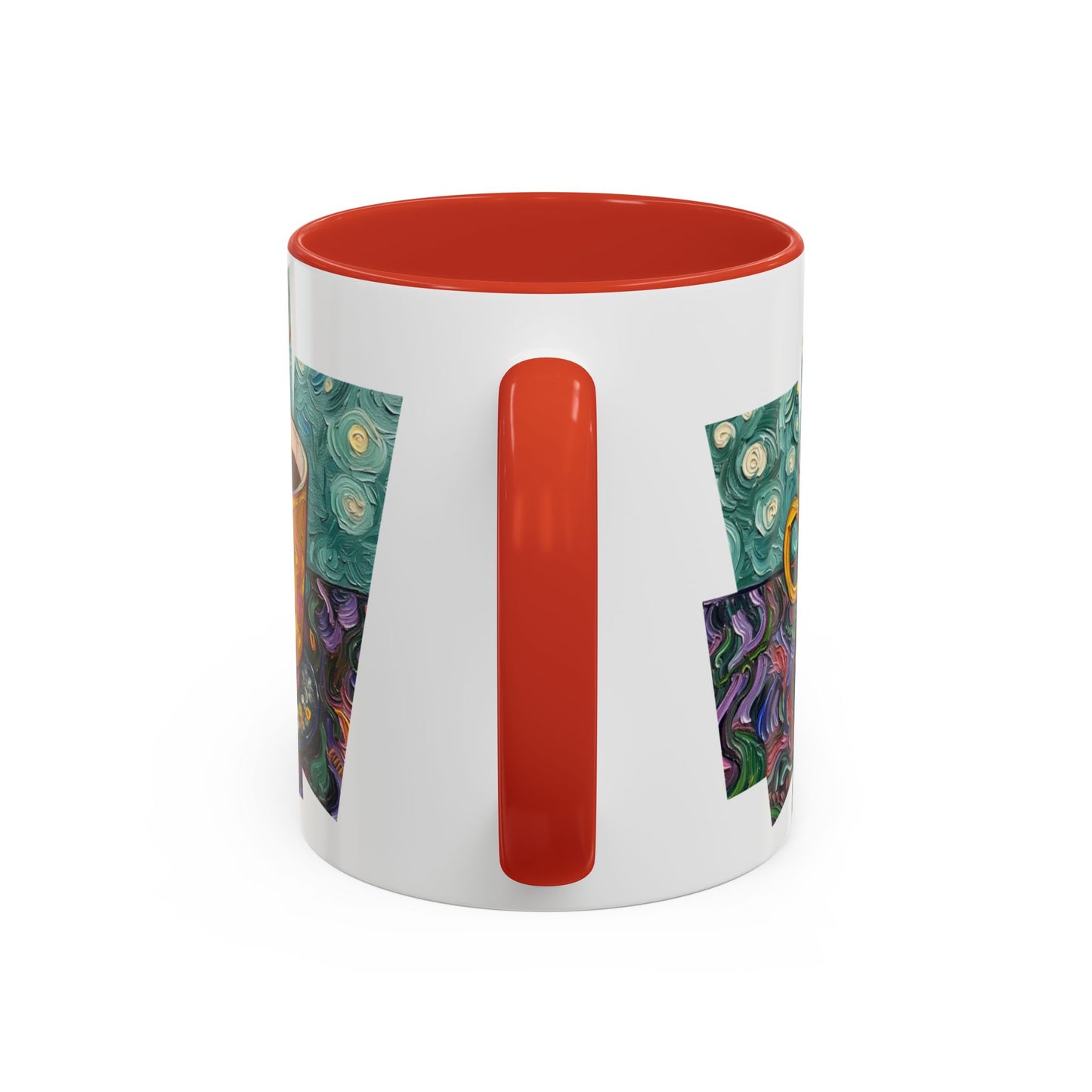 Coffee Mug Colorful Art - Coffee Cup Unique Painterly Design - 'Perk Up'