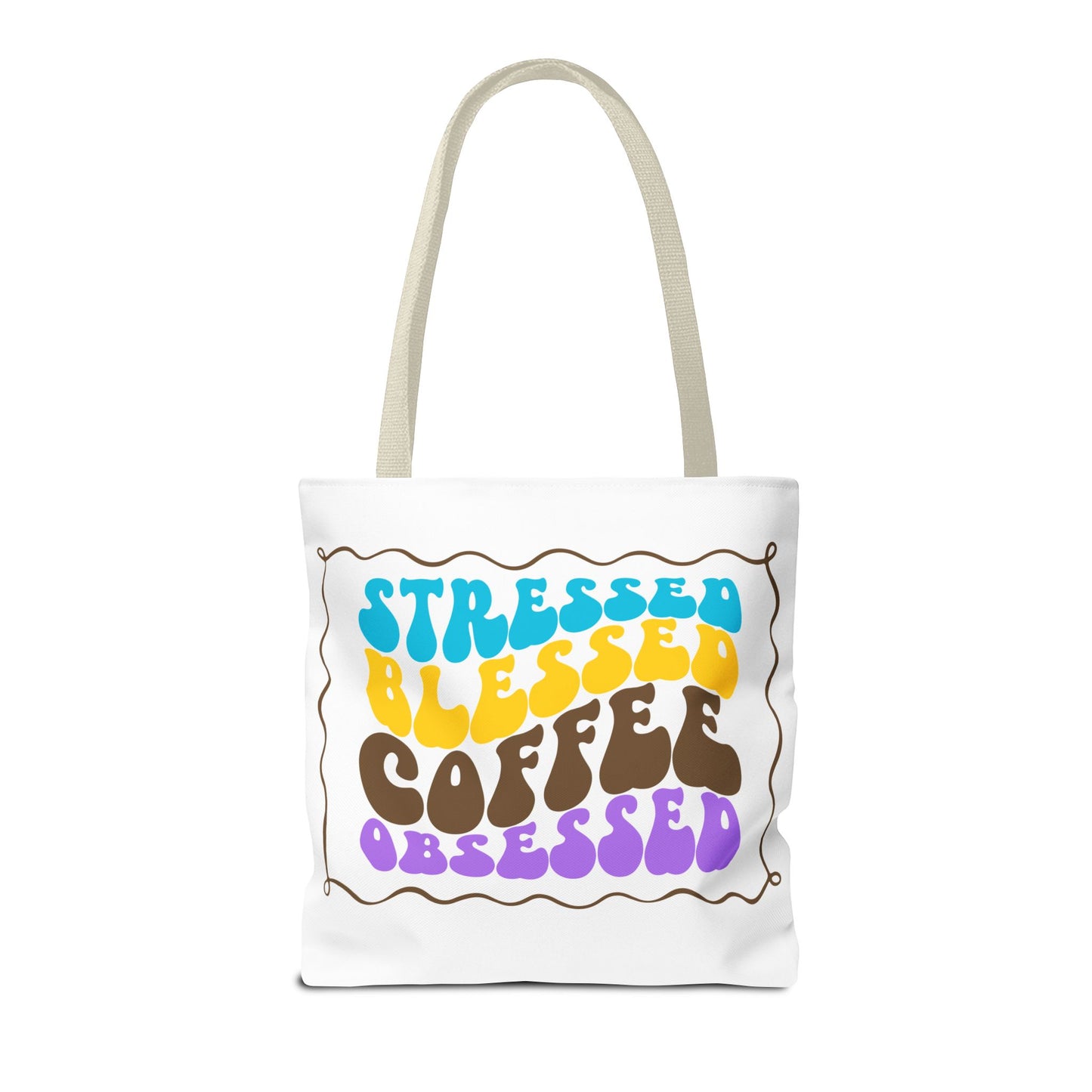 Tote Bag - Flower Coffee Cup - Painterly Style Design - 'Rich Roast'