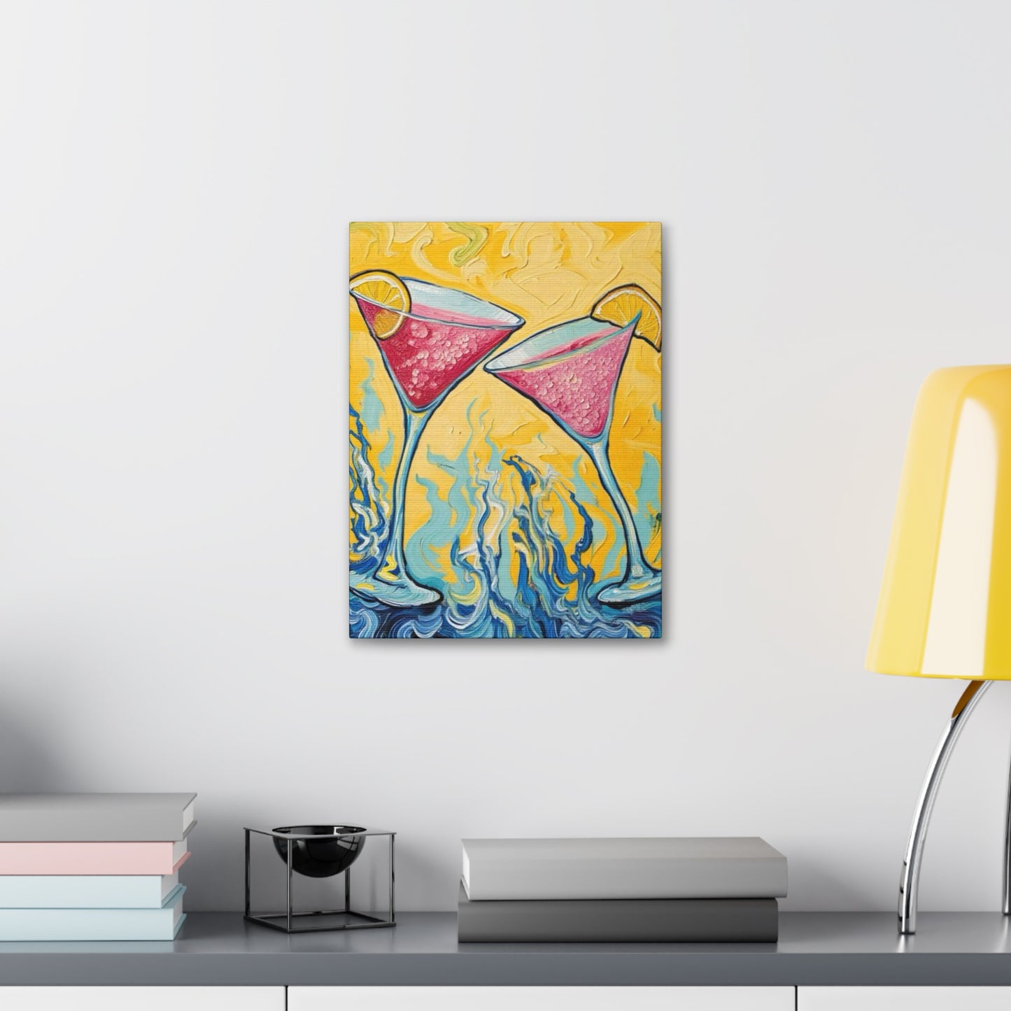 Canvas Wall Art - Refreshing Citrus Drink Unique Design - 'Cosmo Cuties'