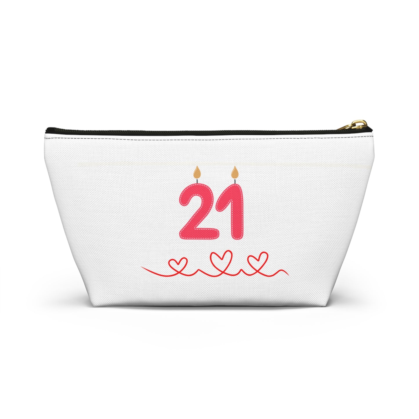 Cocktail Cheers Accessory Pouch — 21st Birthday Makeup Bag