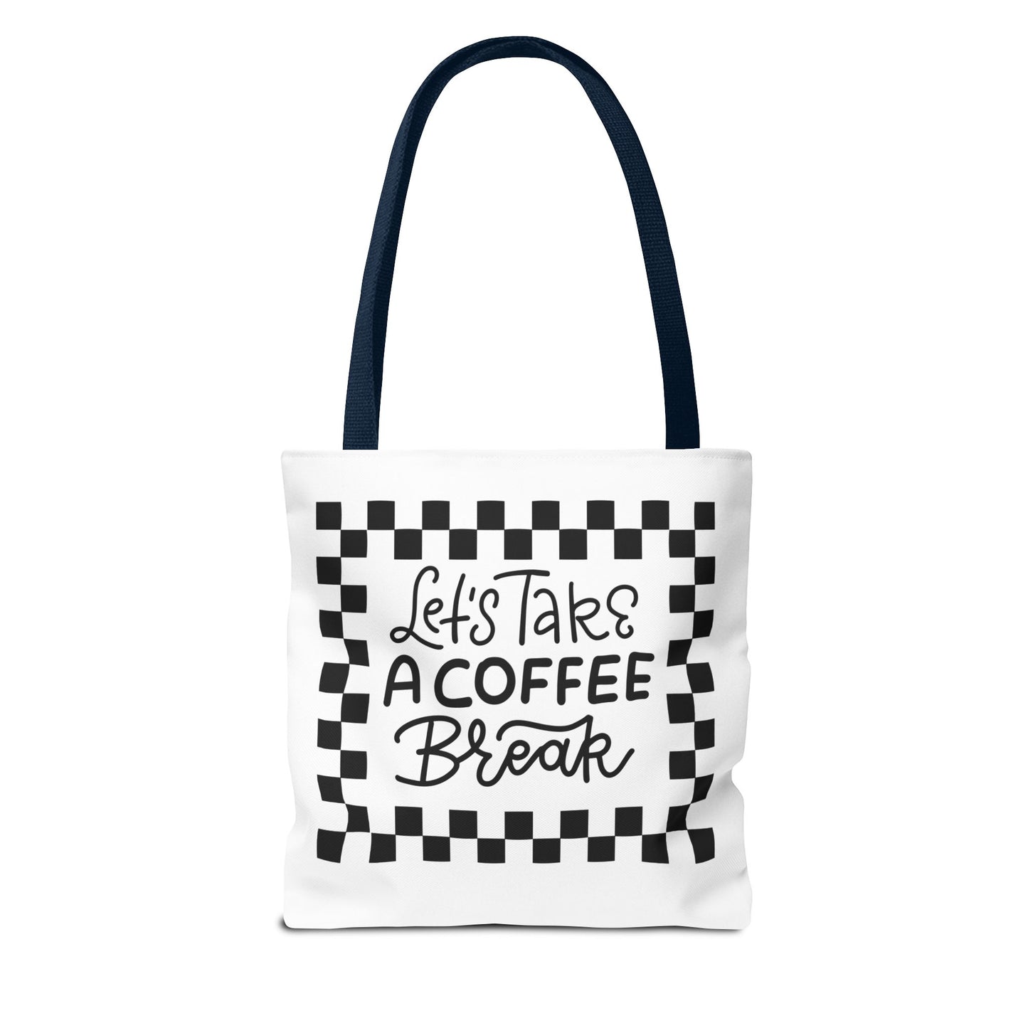Tote Bag - Colorful Striped Coffee Cup - Painterly Style Design  - 'Mocha Dreams'