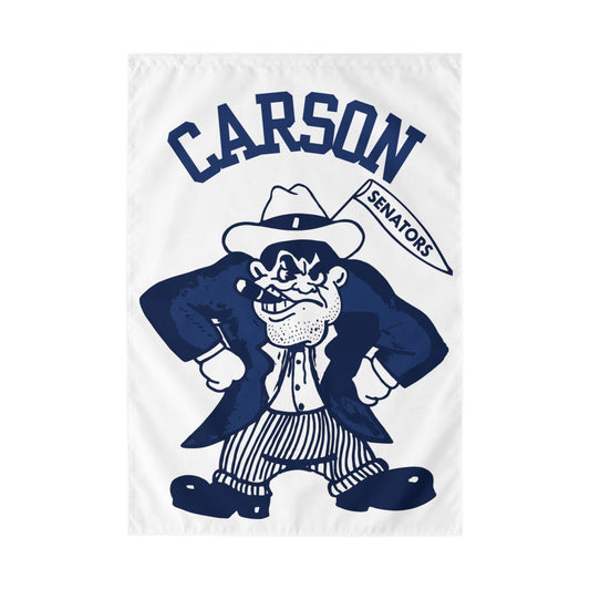 Vintage Carson Senators Mascot Nautical Garden Flag